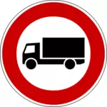 LKW-Straßenschild